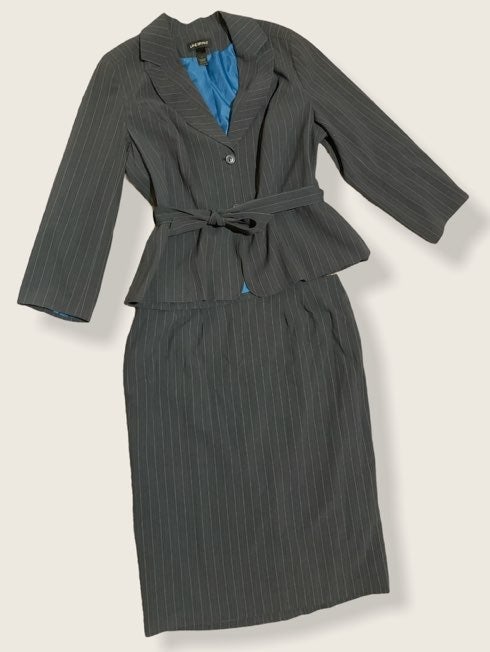 Lane Bryant Dark Grey Skirt Suit Set