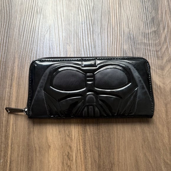 Loungefly Darth Vader HTF Wallet Black Large Star Wars Disney