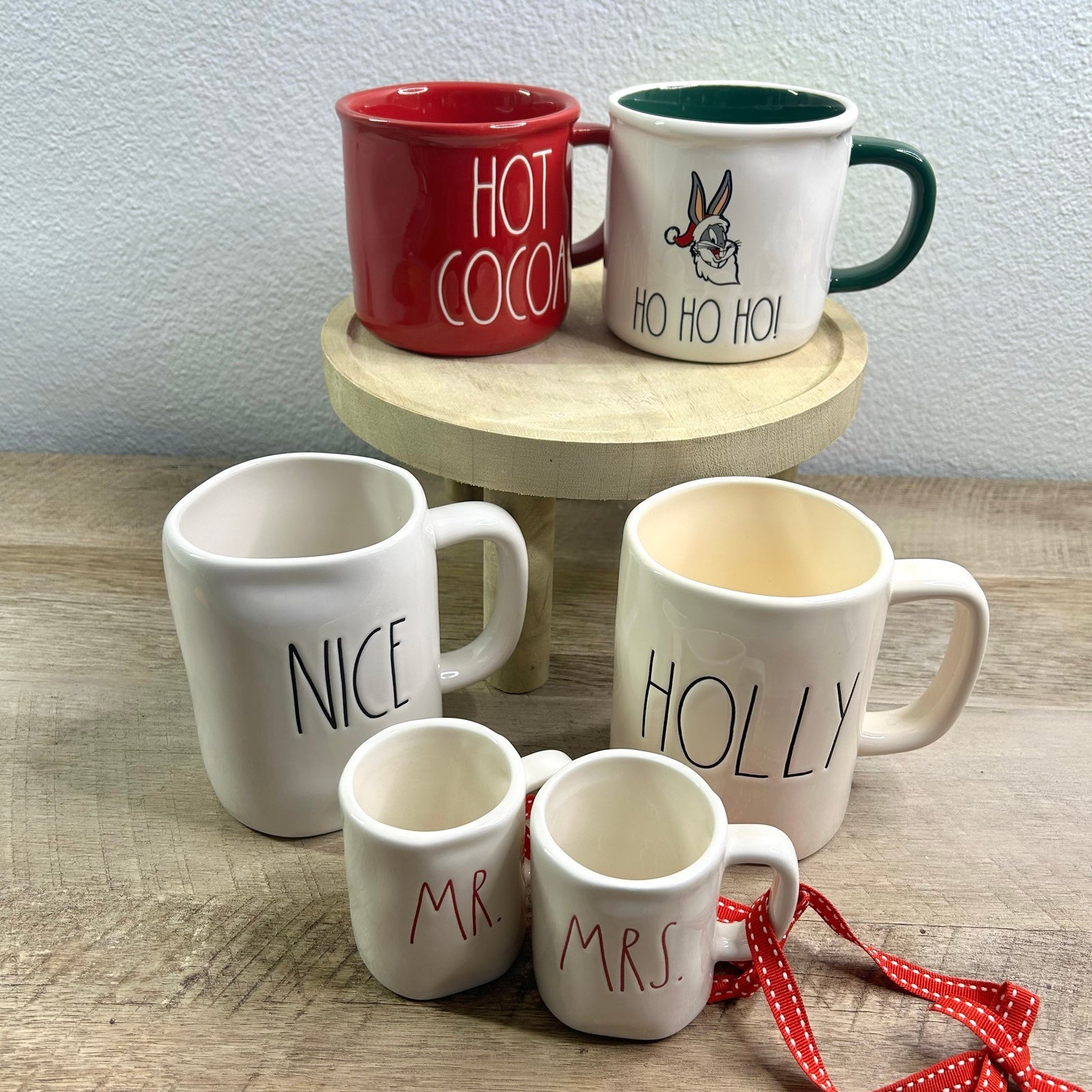 Rae Dunn lot of mugs christmas holiday Random lot
