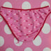 NWT Rare VTG Victoria's Secret PINK Low Rise Bikini Panty XS Pink Red Dogs