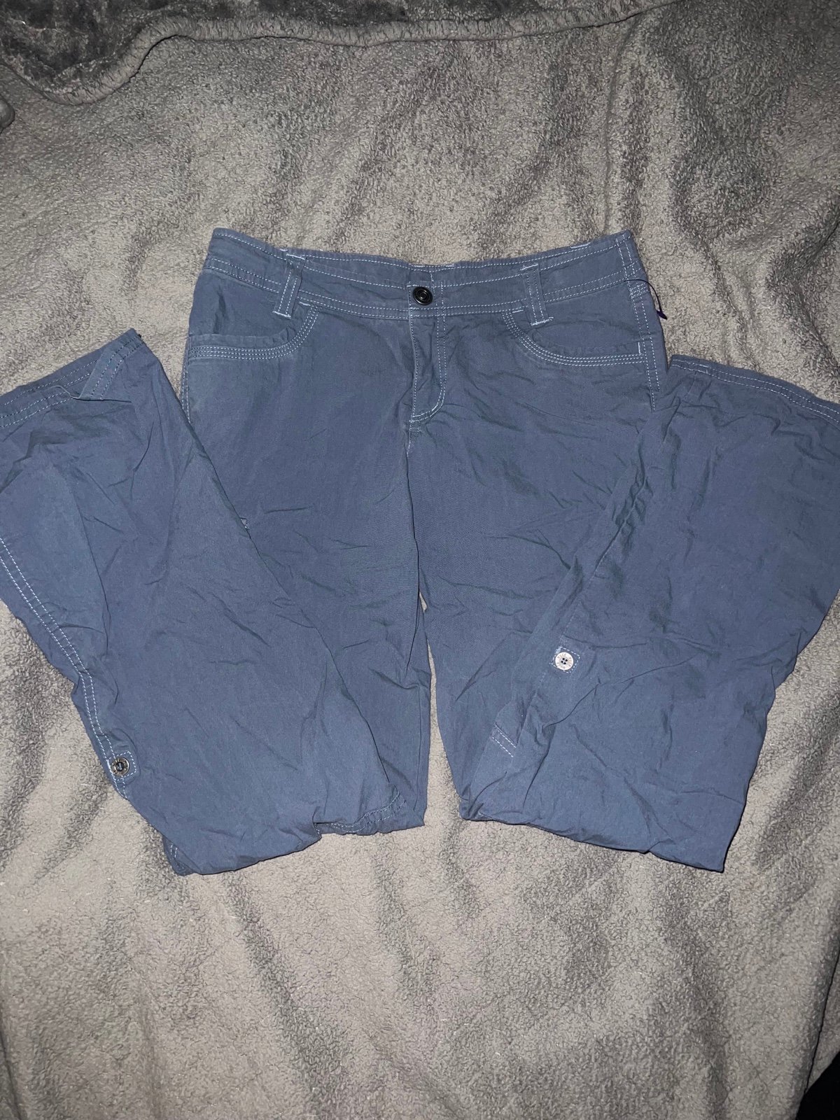 Grey/Blue low rise cargo pants by KÜHL