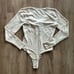 Abercrombie & Fitch Soft Cozy Tie Front Long Sleeve Bodysuit
