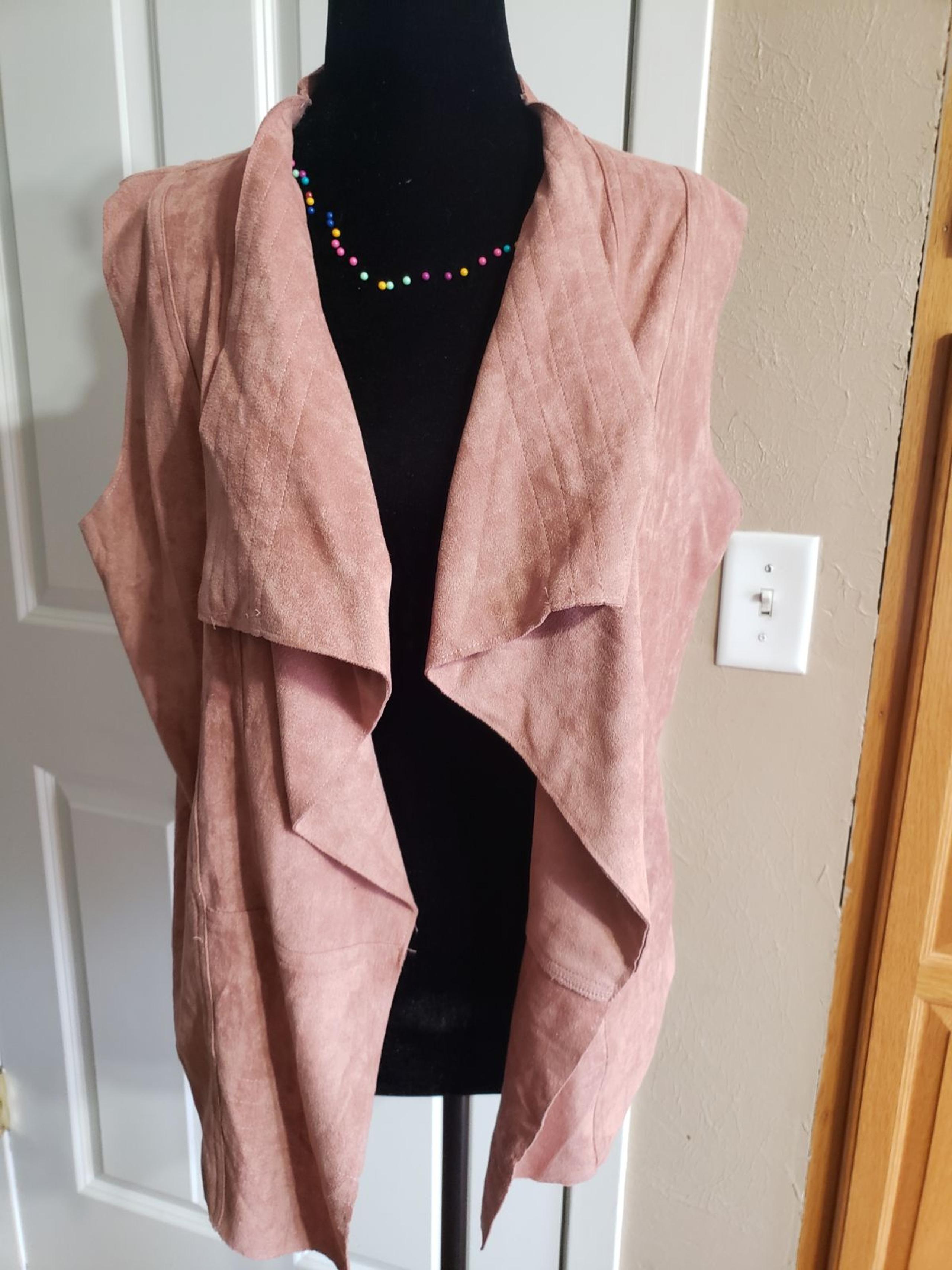 Romeo and juliet couture suede vest