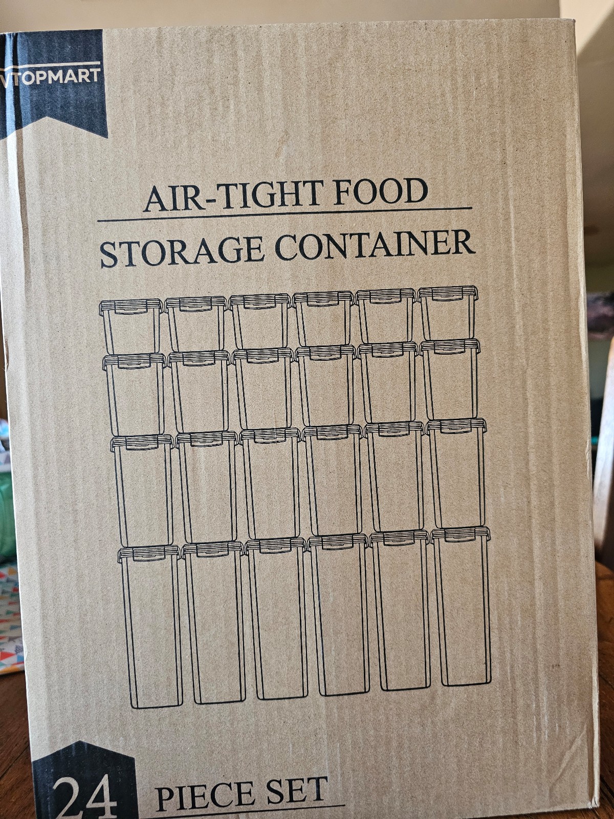 Air tight food storage containers