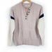 Madewell Striped Bowden Henley Sweater in Coziest Yarn, Size Small