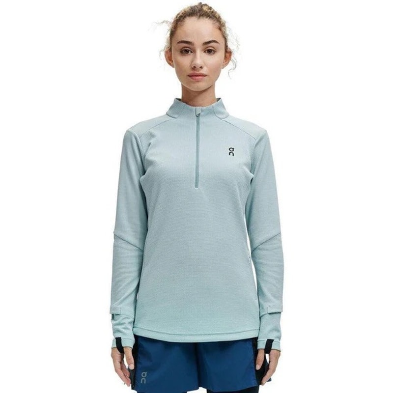 Run On Clouds Long Sleeve Climate Shirt Sage Sea Womens XS