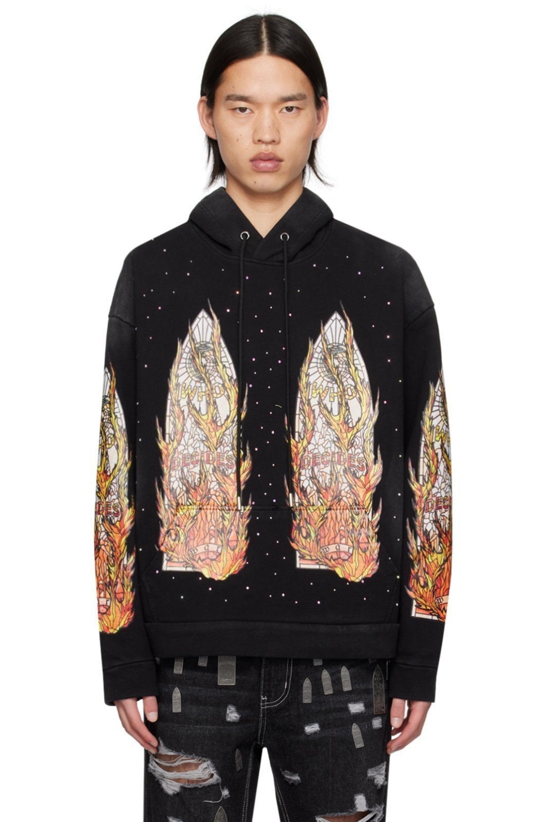 Who decides war hoodie Black L