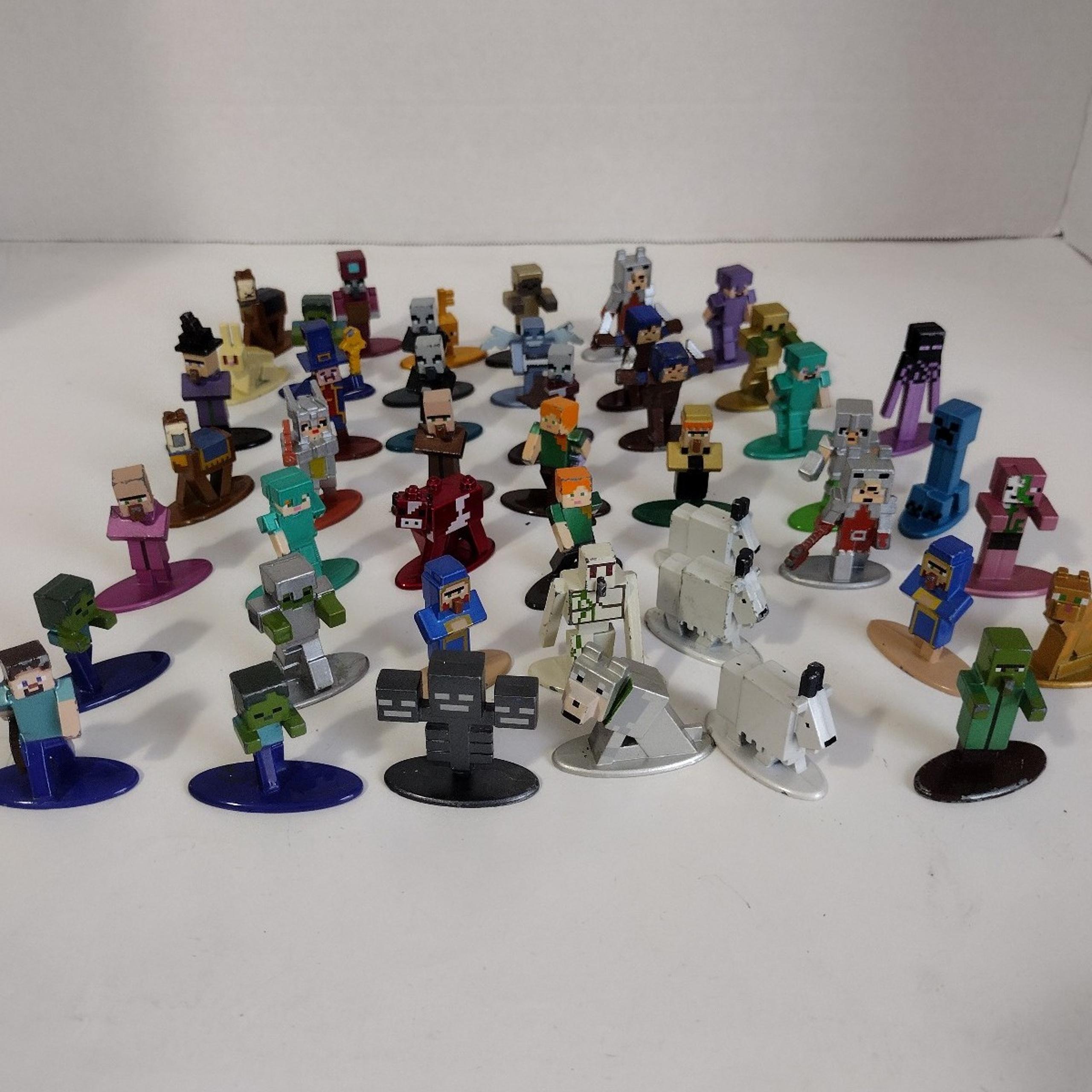 Jada Toys Minecraft  Mojang Nano Metalfigs Figures 40 MINI FIGURES METAL LOT