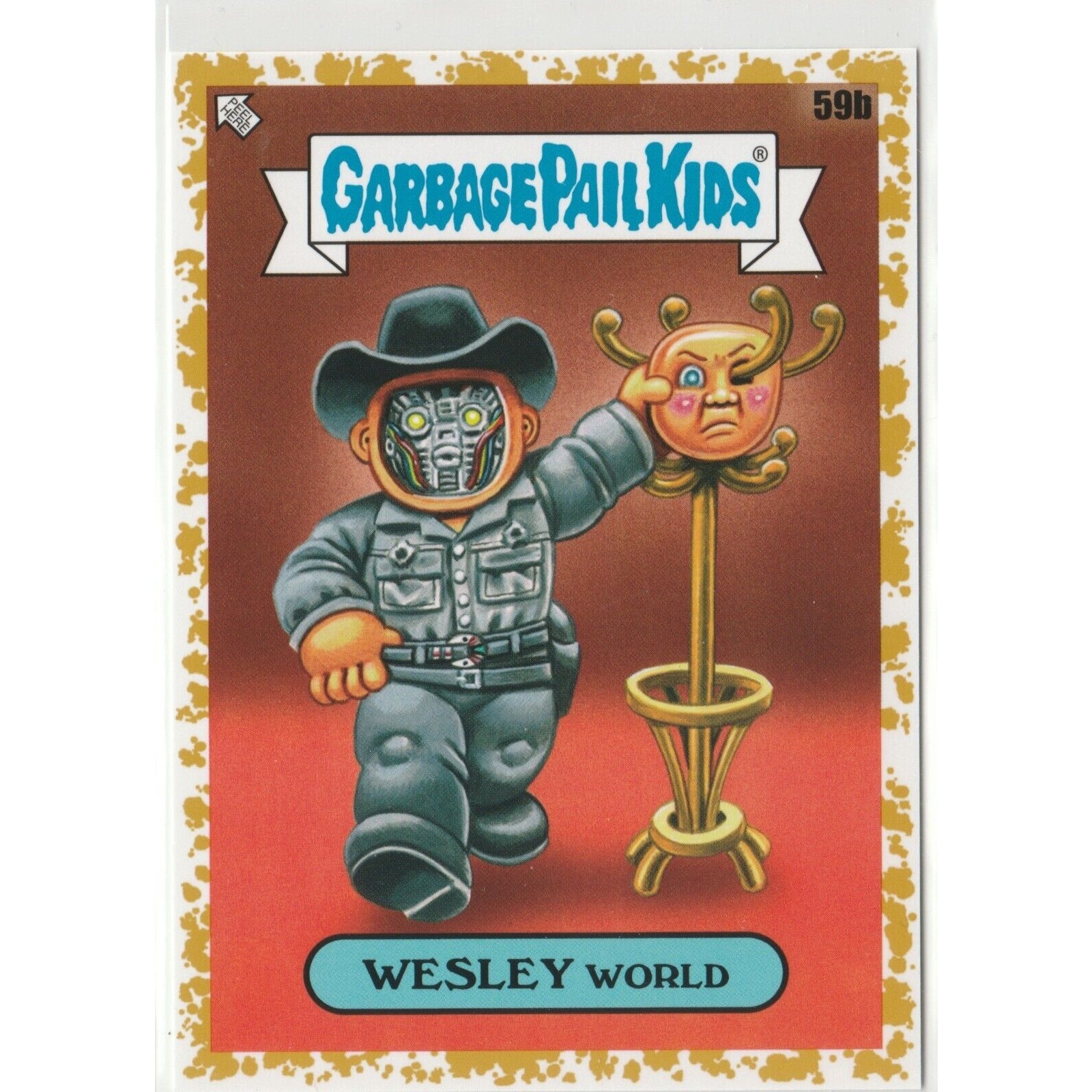 SP 07/50 Fool's Gold Wesley World #59b Garbage Pail Kids GPK 2023 Intergoolactic