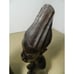 Vintage African Hand Carved Ebony Male and Female Busts 9 Tall