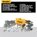 DEWALT Mechanics Tools Kit and Socket Set, 1/4 & 3/8 Drive, SAE, 108-Piece (DW