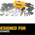 DEWALT Mechanics Tools Kit and Socket Set, 1/4 & 3/8 Drive, SAE, 108-Piece (DW