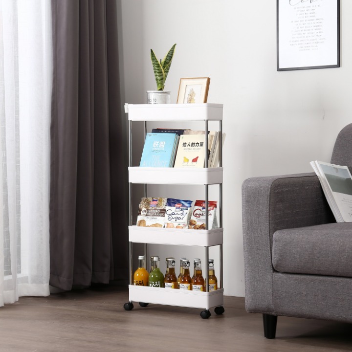 4-layer plastic storage cart
