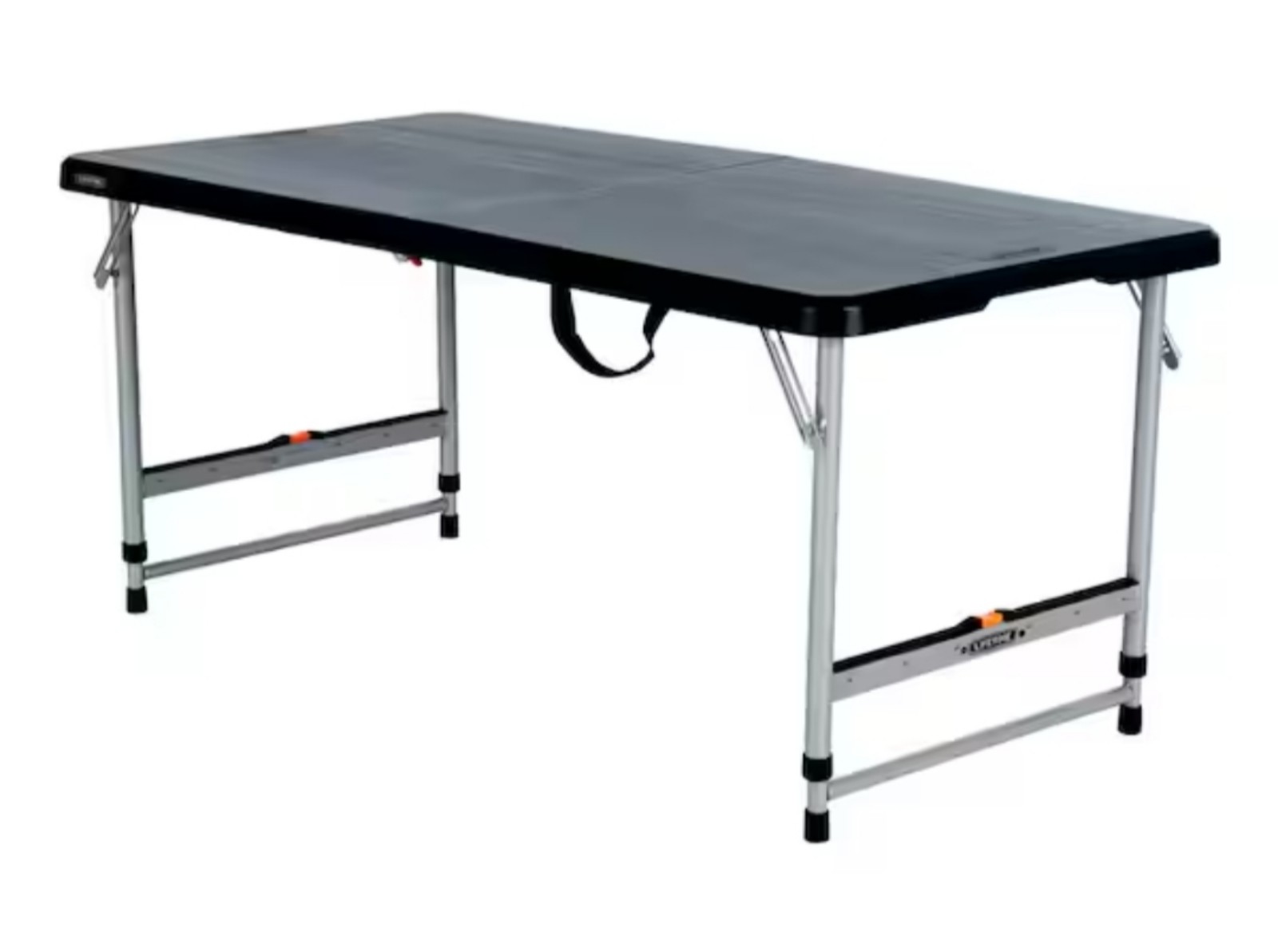 Lifetime 4-Foot Adjustable Folding Table, Black