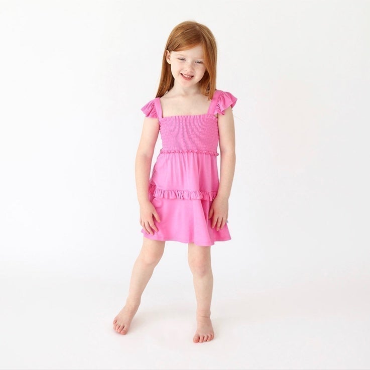 Posh Peanut Cruisin Barbie Pink dress