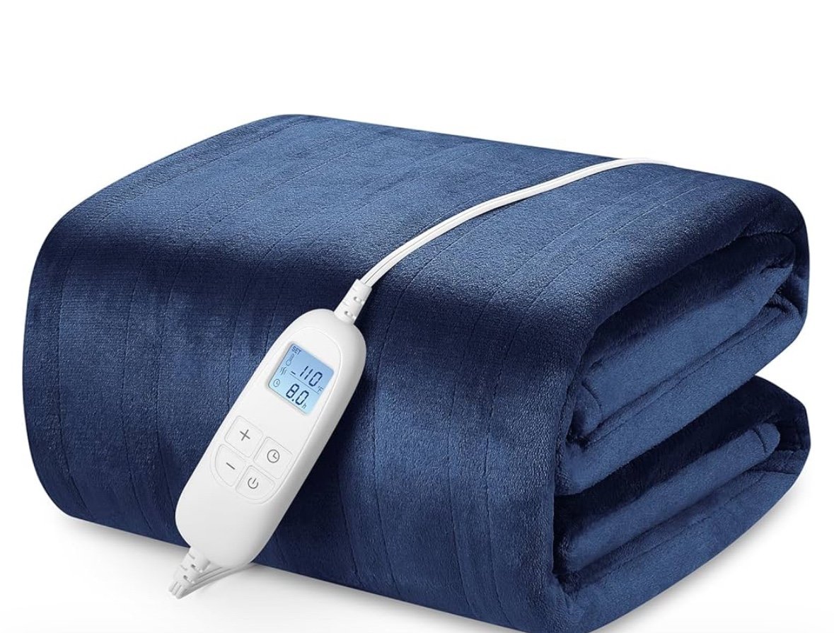Electric Heated Blanket Queen Size 84 x 90 with 6 Heating Levels & 8h Auto Off
