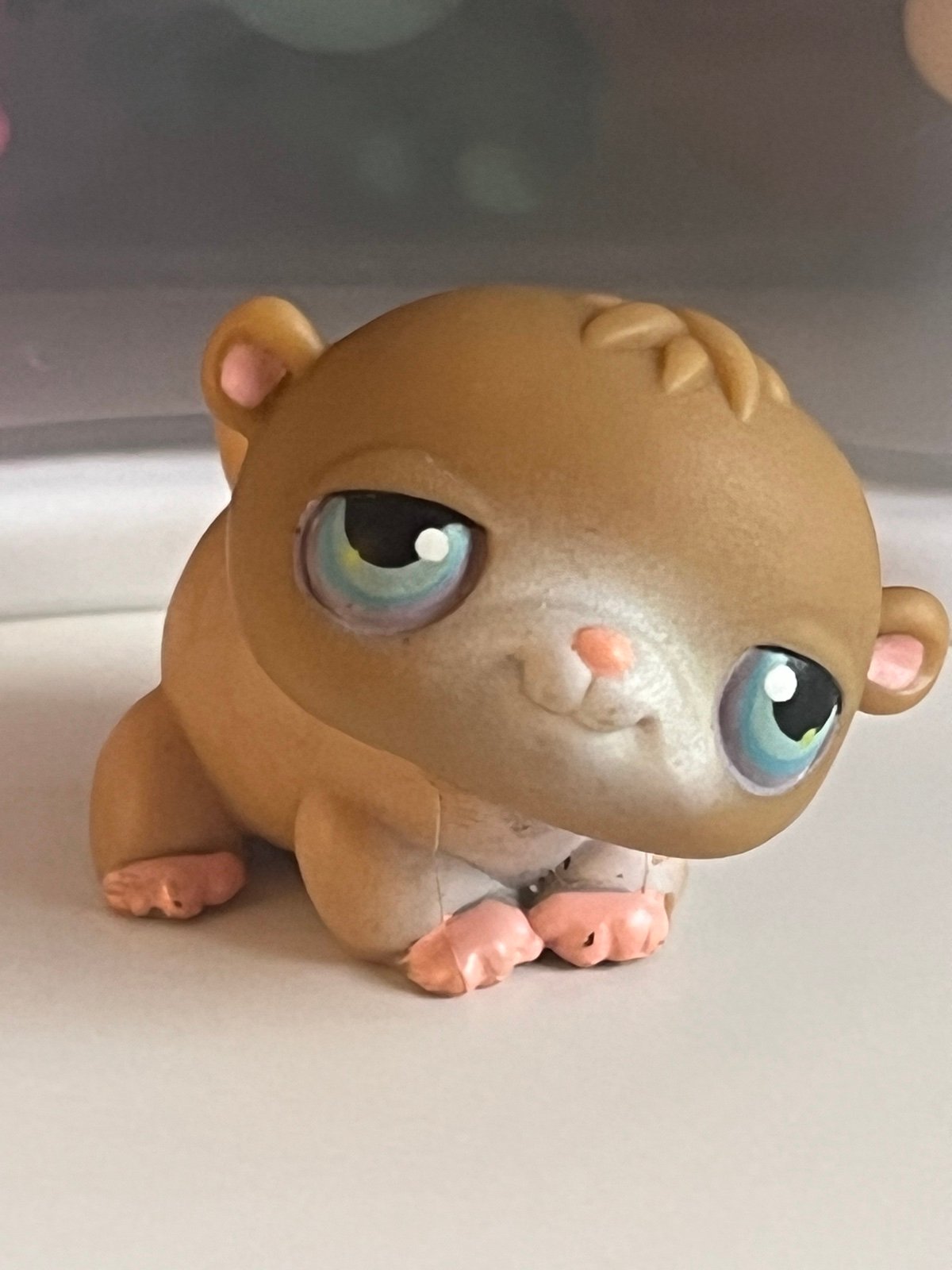Littlest Pet Shop (LPS) #45 Brown Hamster with Blue Eyes