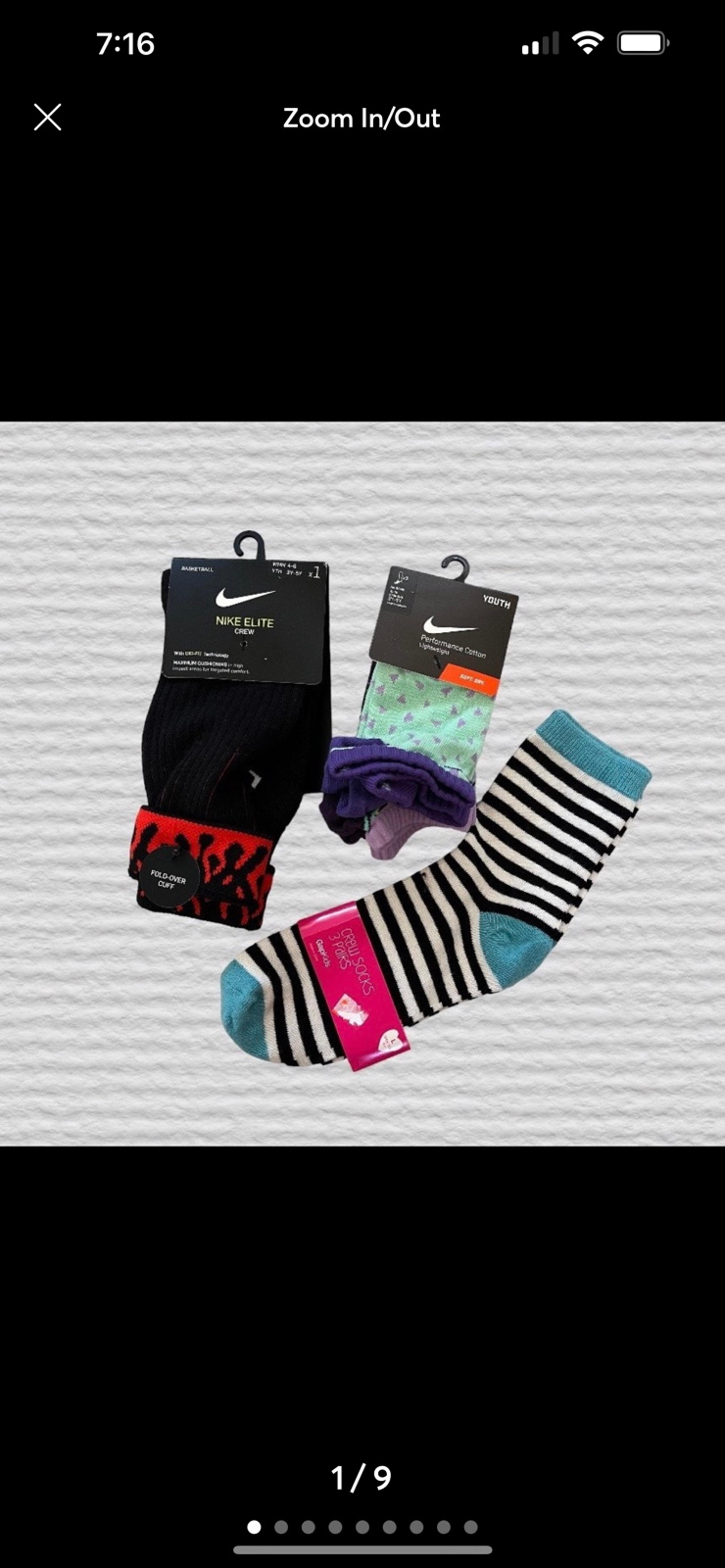 NWT NIKE ELITE & GAP KIDS Sock Bundle