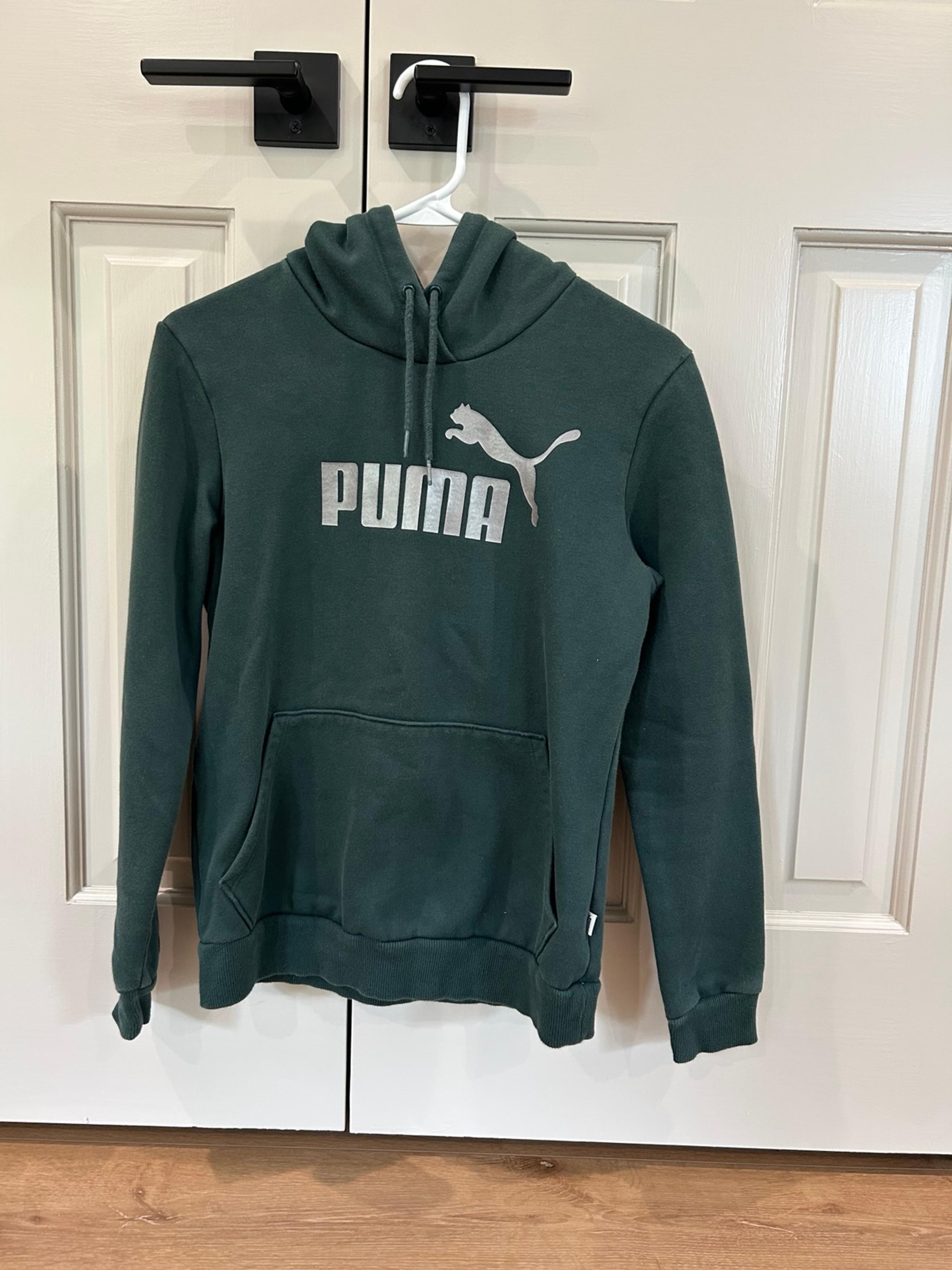 Hunter Green Puma Hoodie - Small
