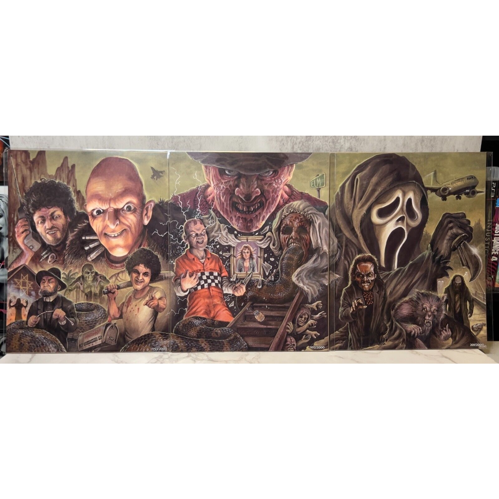 BAM! Box Wes Craven COMPLETE Set of 3 Collectible Numbered 8x10 Art Prints