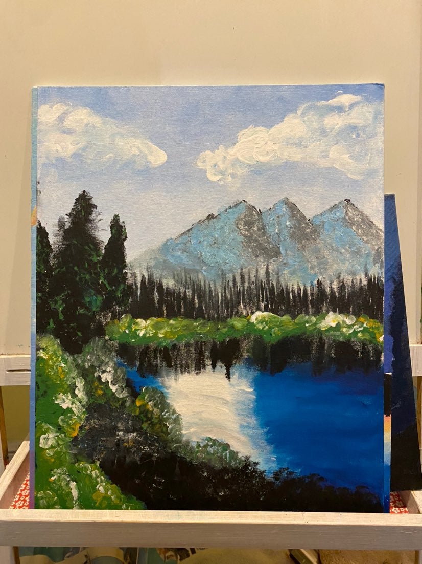 acrylic painting on canvas