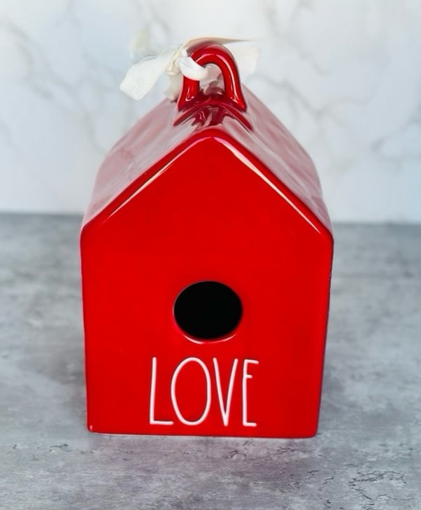 Rae Dunn love birdhouse