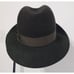 Borsalino Bellagio Fur Felt Fedora Dark Green Hat Italy