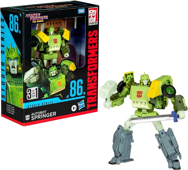 NEW Hasbro Transformers Studio Series 86 Springer Triple Changer Action Figure