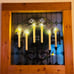 Battery Operated Led Warm 3D Wick Light Window Candles Real Wax Pack of 6