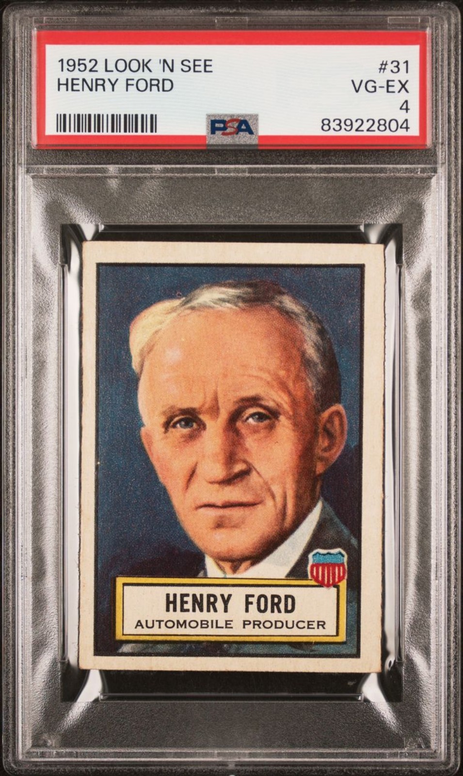 1952 Topps Look ''N See Henry Ford