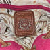 Vintage Lucky Brand Burgundy Cotton,Linen&Leather Canvas Bucket Crossbody Bag