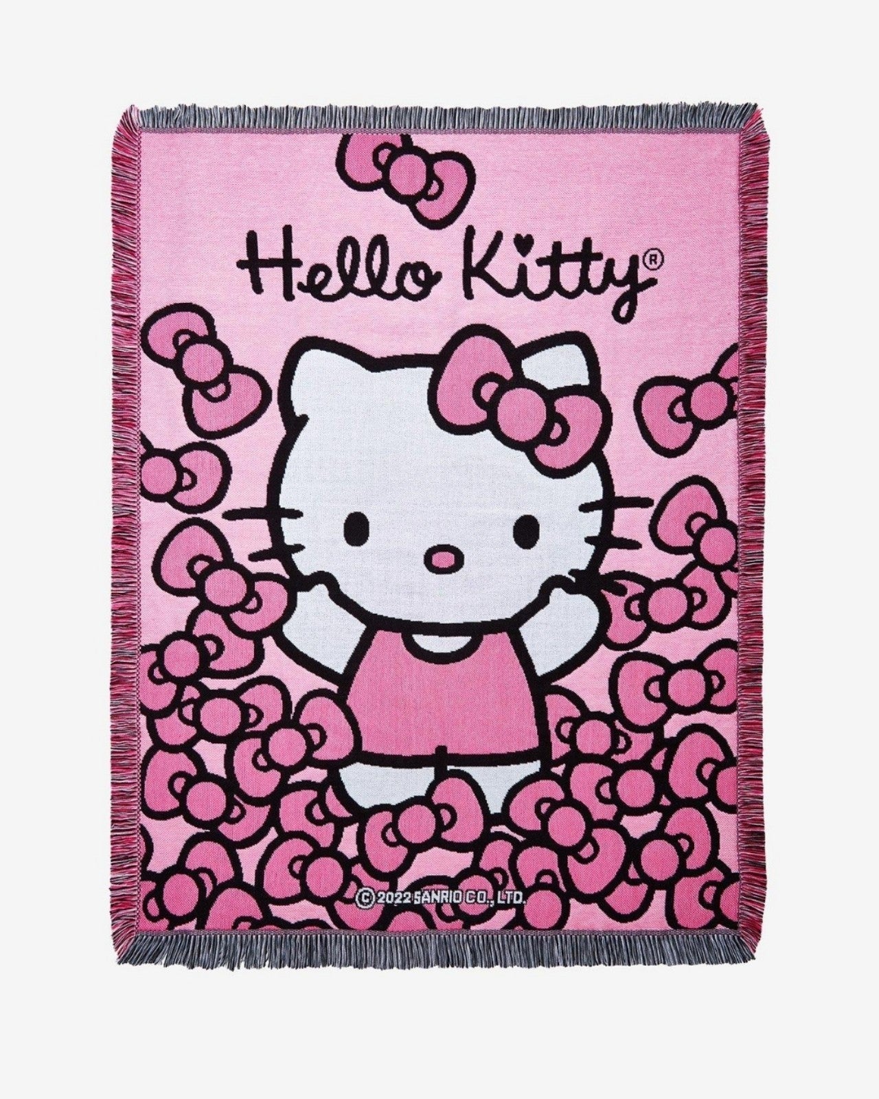 Hello Kitty Bows Tapestry Throw Blanket