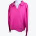 Balance Collection Women Pink Pull-over Fleece Collar Sweatshirt L NWOT