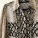 Joie Snake Print Long Sleeve Shirt Dress