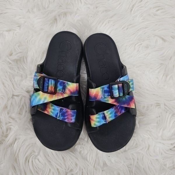 Chaco Chillo Slide Tie Dye Us Size 2 Sandal Adjustable