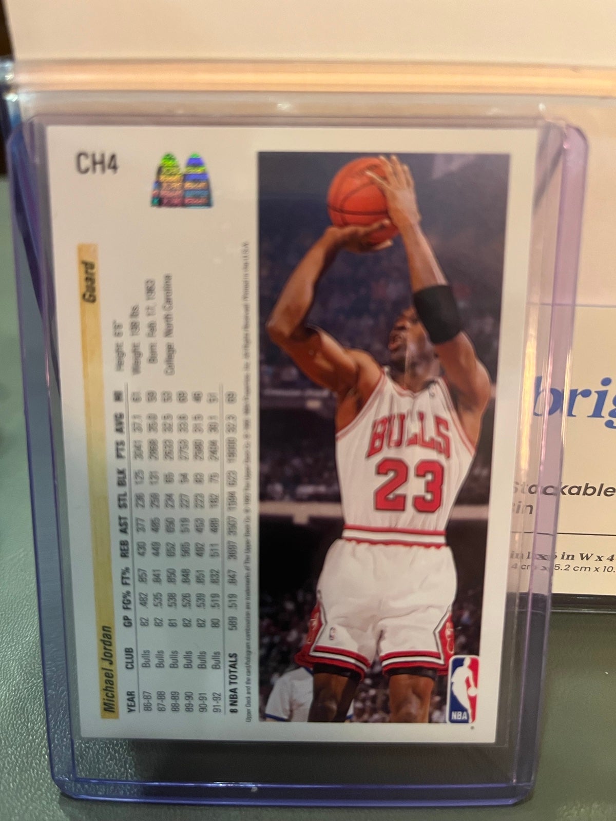 1992 Michael Jordan card number CH4 upper deck