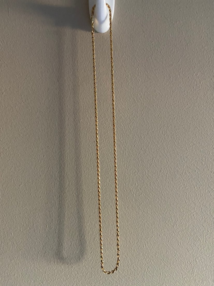 24 14K GOLD plated rope chain