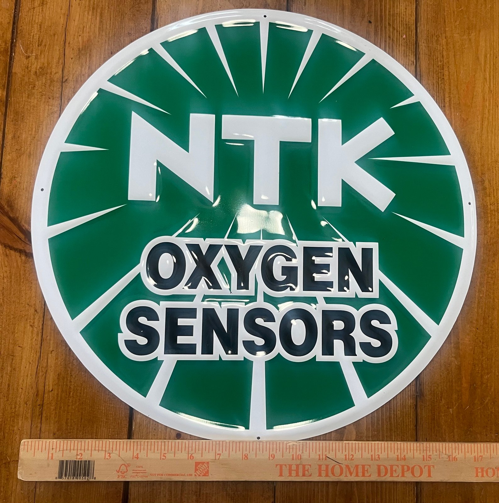 NOS NTK Oxygen Sensor 17.5 inch Dealer sign
