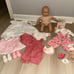 American Girl Pleasant Company Bitty Baby Blond Lashes Doll, Bitty Bear clothes