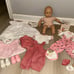 American Girl Pleasant Company Bitty Baby Blond Lashes Doll, Bitty Bear clothes