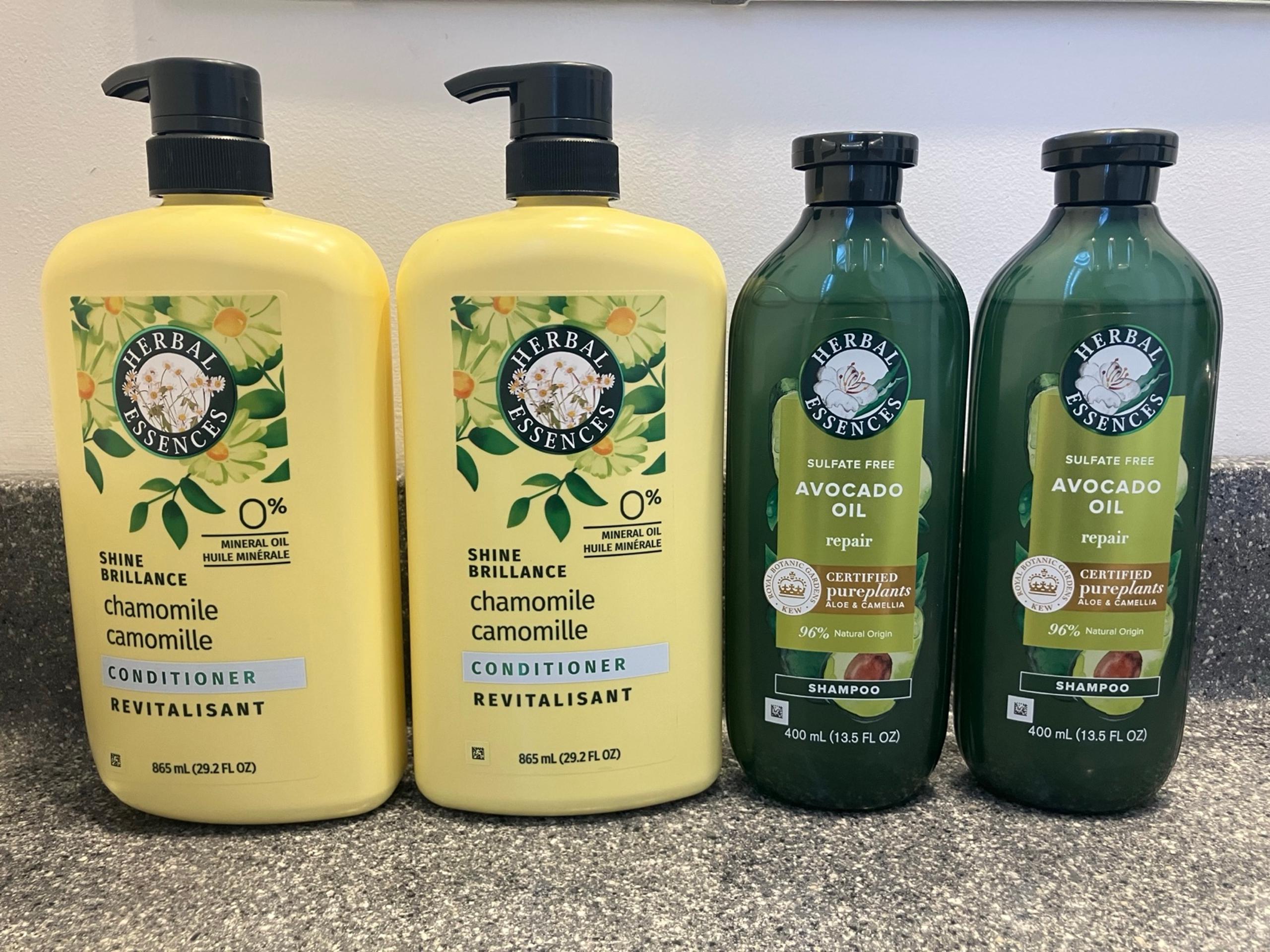 Herbal Essences Avocado Oil Shampoo and Chamomile Conditioner Bundle