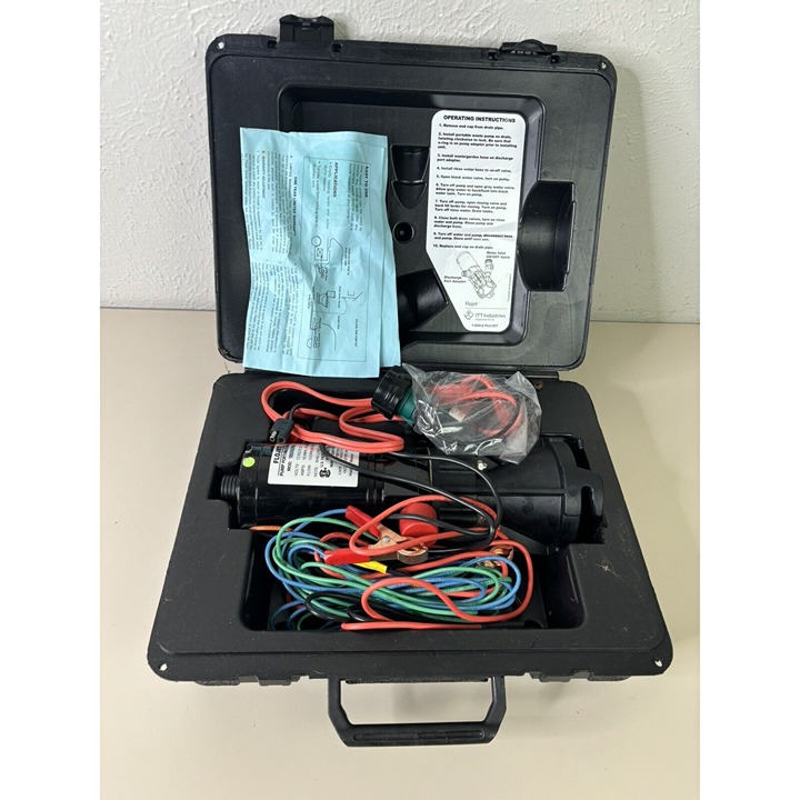 FloJet RV Camper Motorhome Portable Waste Water Pump Kit 18555-000A Used 1X GUC