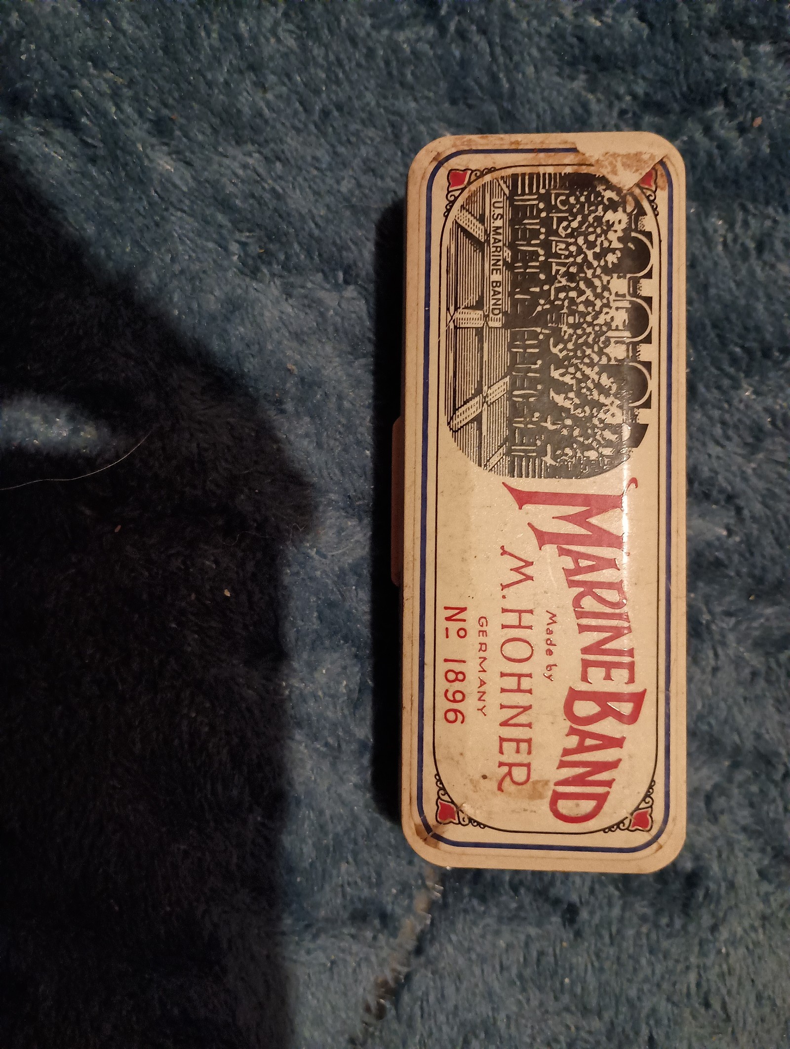 Vintage Hohner Marine band harmonica