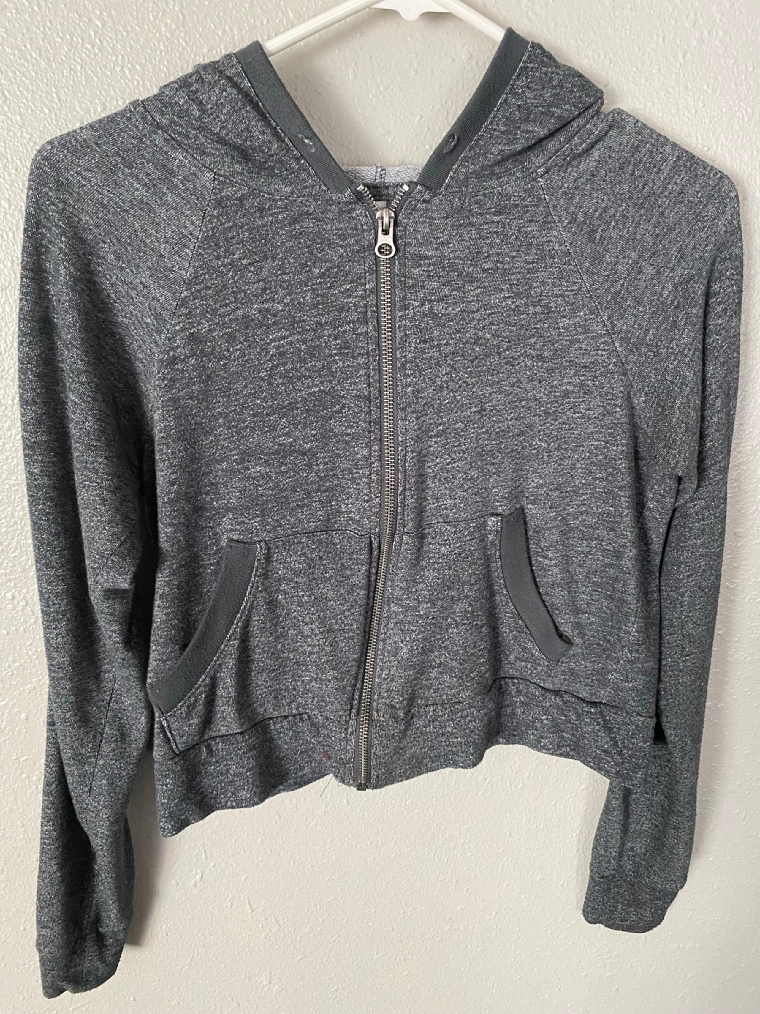 Vintage Live Love Dream mid-drift hoodie - grey - M