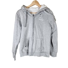 DISNEYLAND Resort Heather Gray Fleece Lined Full Zip Hoodie Mickey Mouse SZ M