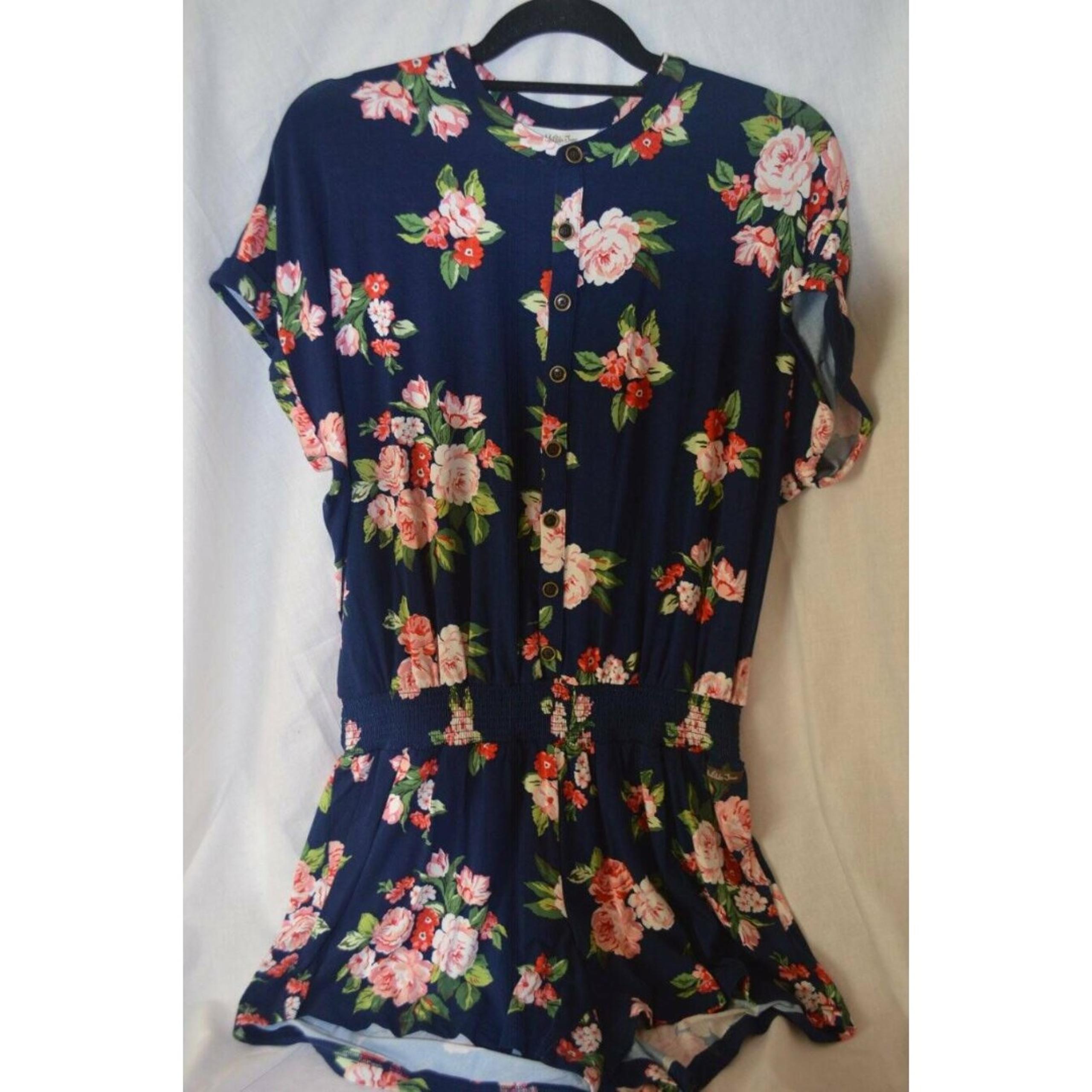 NWT Matilda Jane Women's size Medium Be Bold Romper Brilliant Daydream Spring 19
