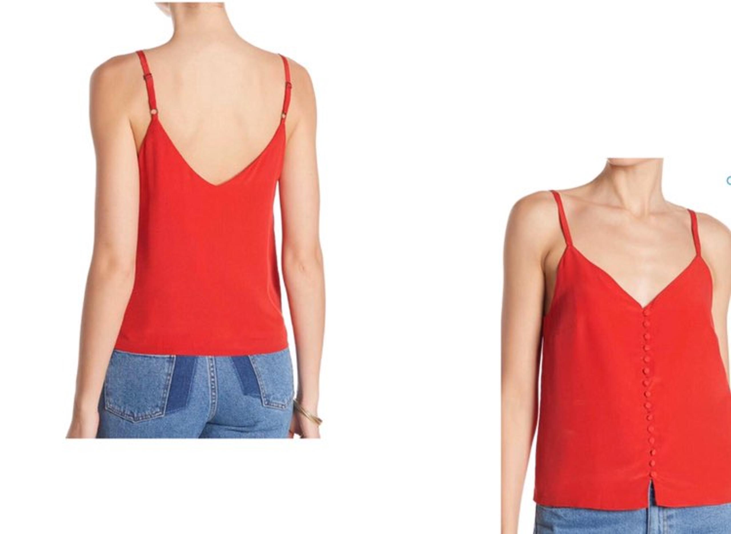 SILK BUTTON FRONT CAMISOLE - Madewell