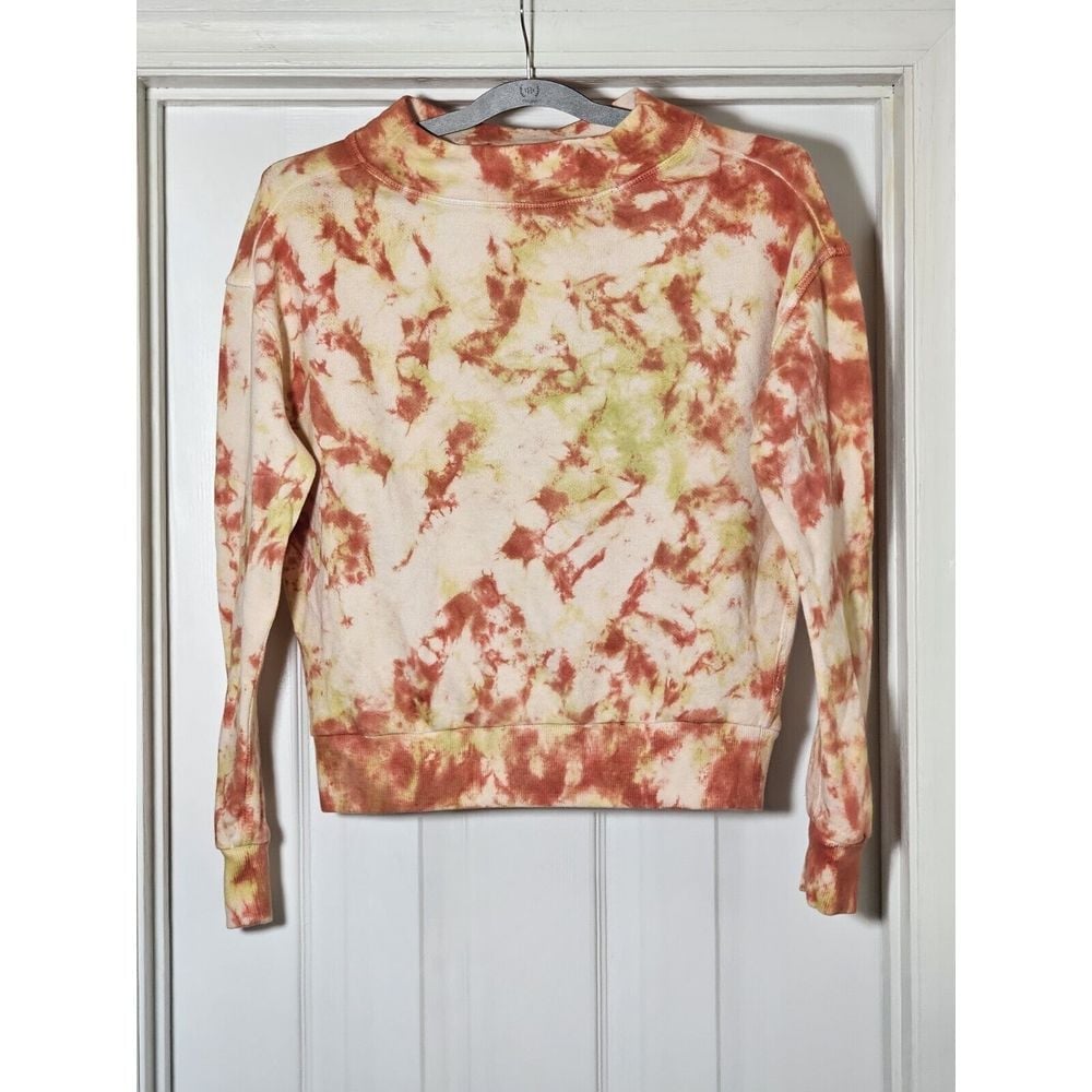 Anthropologie Sweatshirt Womens Small Pilcro Elayna Tie Dye Boho Lounge Cozy
