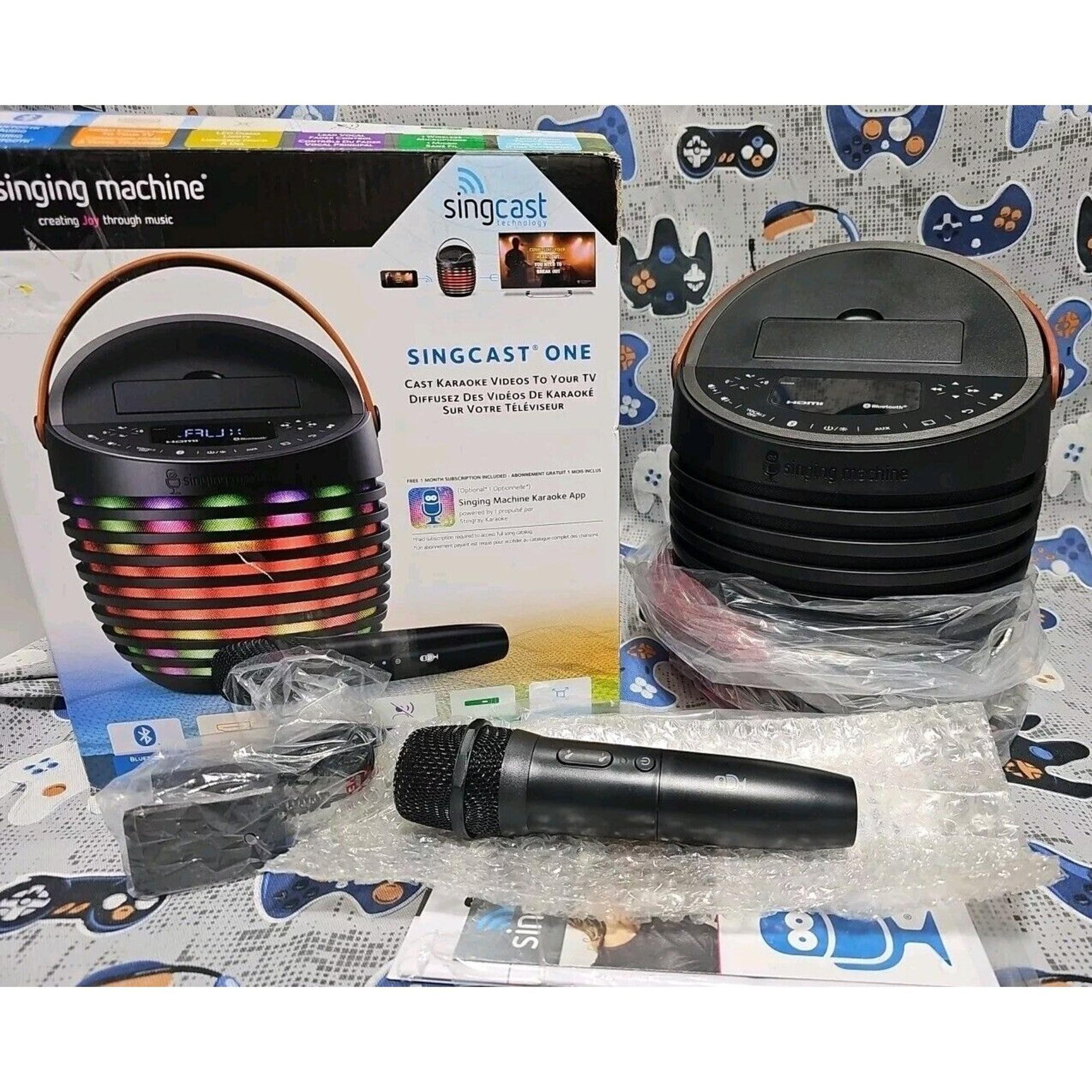 Singing Machine SingCast One - Black *OPEN BOX ALL TESTED NEW CONDITION*