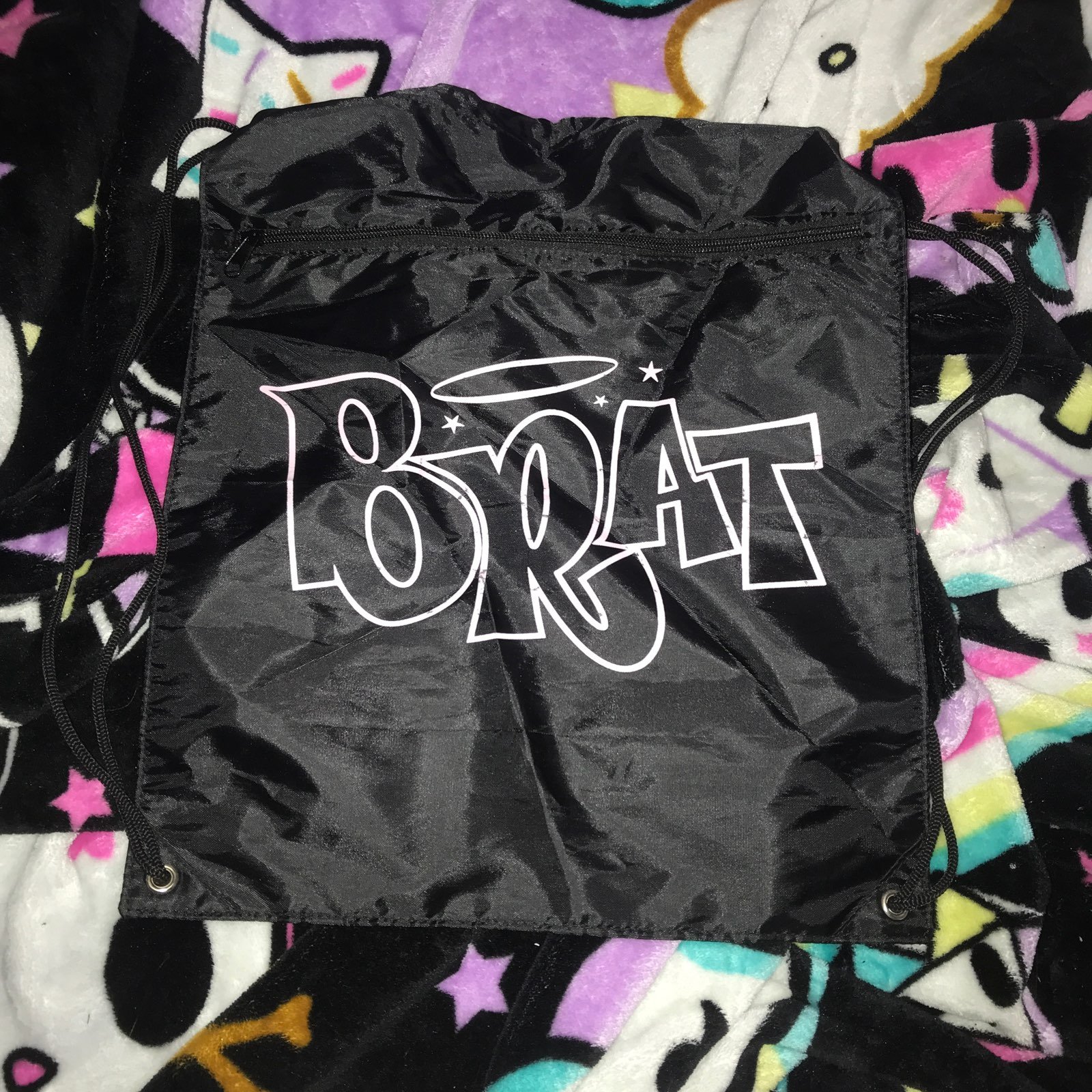 Nikki lipstick brat black backpack